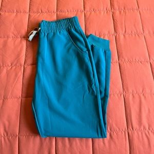 Figs Pacific Blue High Waisted Jogger Scrub Pants